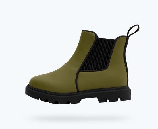 NATIVE KENSINGTON TREKLITE CHILD, Color: ROOKIE GREEN/JIFFY BLACK, Size: C6