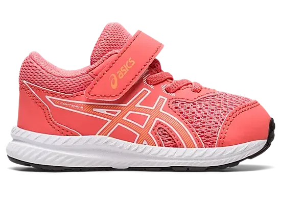 ASICS CONTEND 8 TS, Color: PAPAYA/SUMMER DUNE, Size: K4