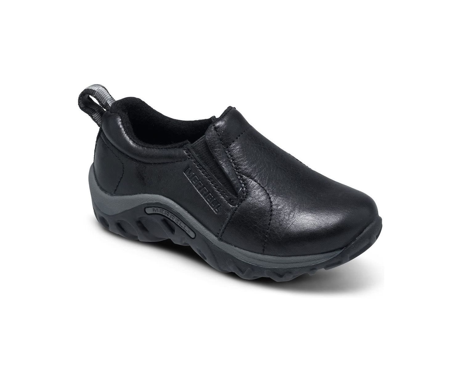 MERRELL JUNGLE MOC LTR KIDS, Color: BLACK, Size: 10