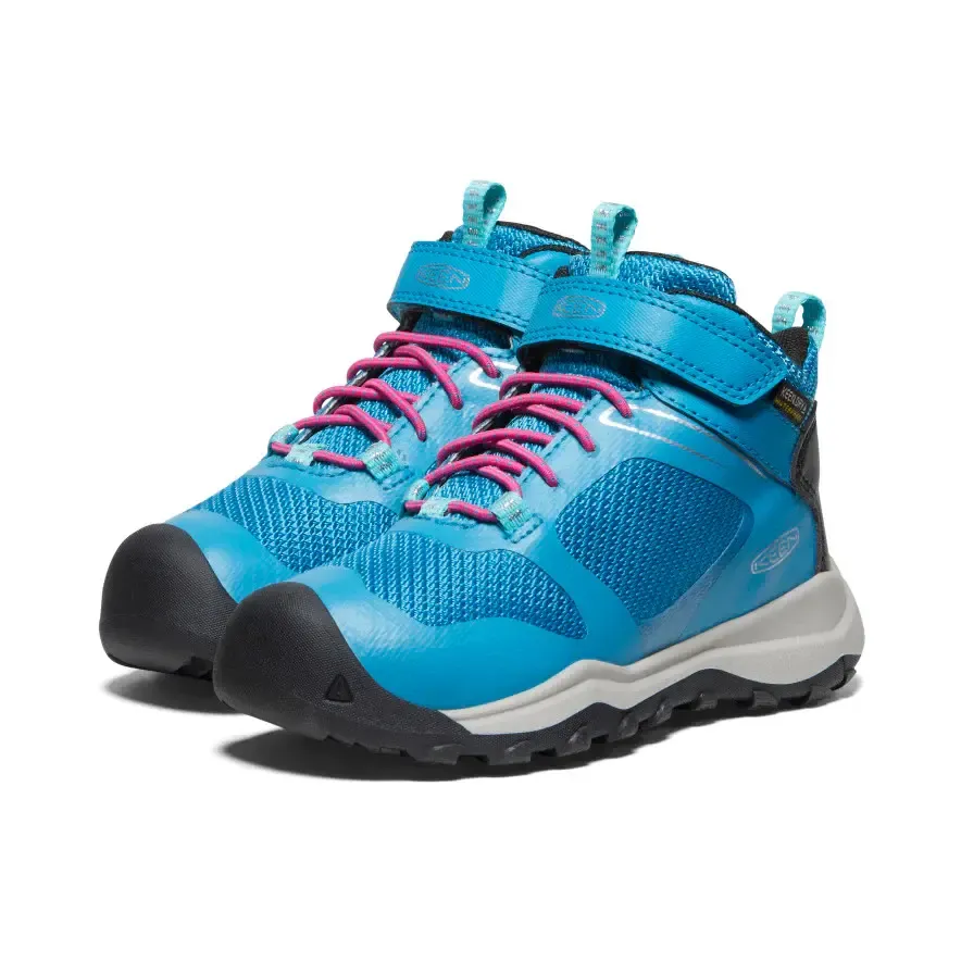 KEEN WANDURO MID WP HIKER, Color: BLUE/FUCHSIA PURPLE, Size: 8C