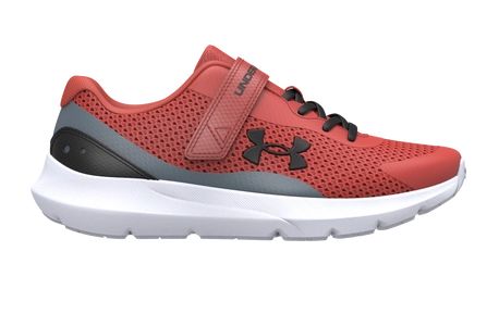 UNDER ARMOUR UA SURGE 3 AC, Color: BPS RED/GRY/BLK, Size: 11K