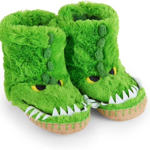 LITTLE BLUE HOUSE KIDS FUZZY SLIPPERS ALLIGATORS XL(1-3)