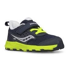 SAUCONY RIDE JR  NAVY/CITRON 4T