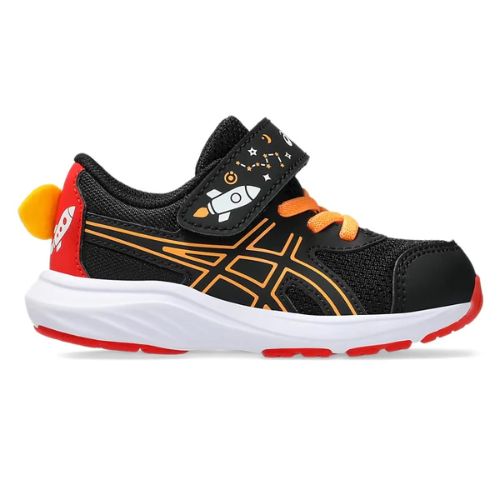 ASICS CONTEND 9 TS SCHOOL YARD BLACK/ORANGE POP 4T