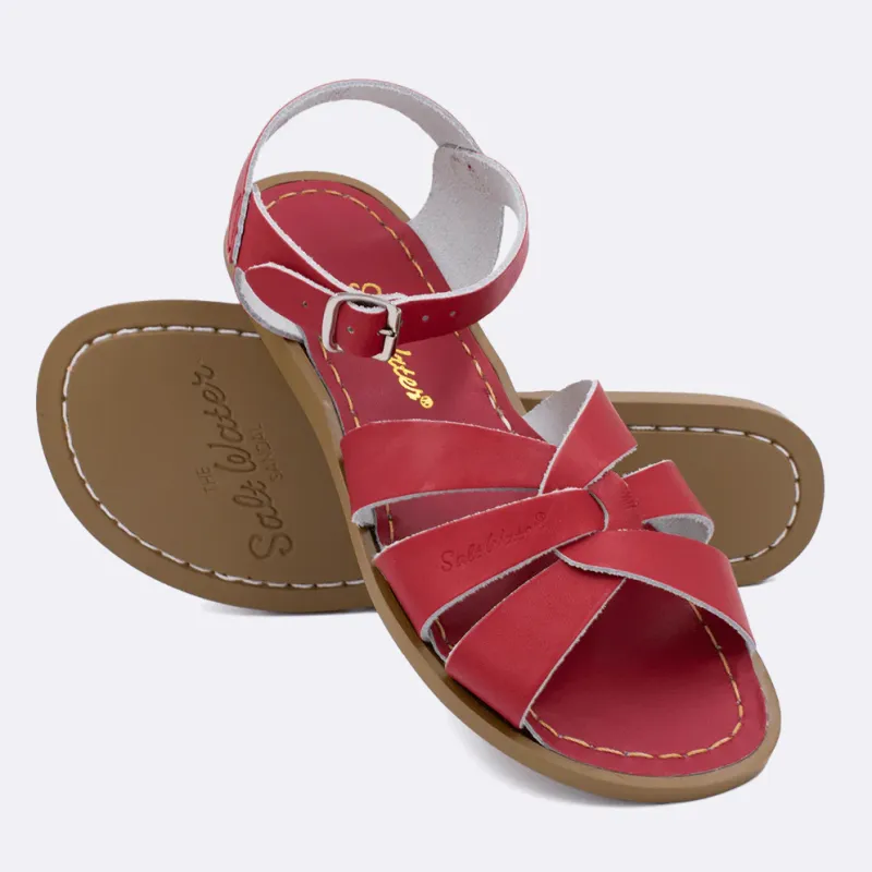 SALT WATER SANDAL ORIGINAL RED 1Y