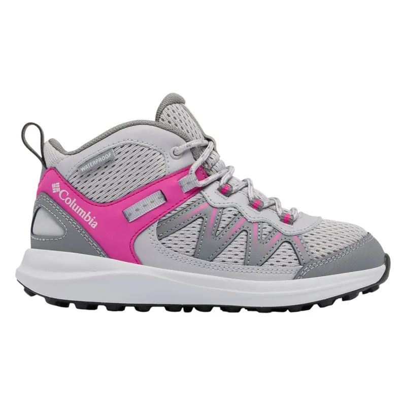 COLUMBIA YOUTH PEAKFREAK RUSH WP TI STEEL, MOUNTAIN RED 1Y