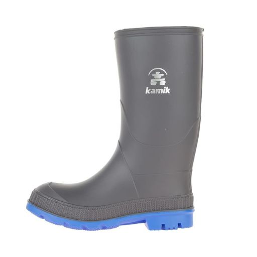 KAMIK STOMP BOOTS CHARCOAL/BLUE 5T