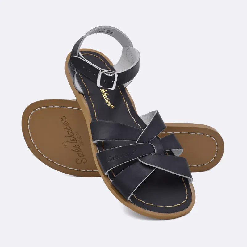 SALT WATER SANDAL ORIGINAL BLACK 2Y