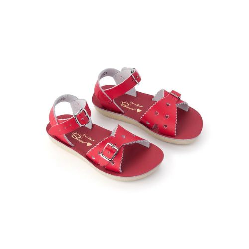 SALT WATER SANDAL SWEETHEART RED 7T