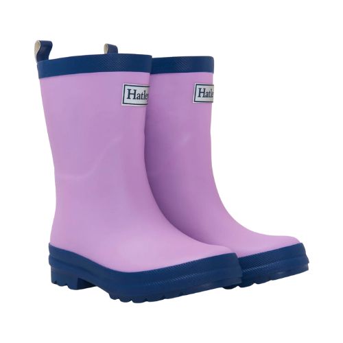 HATLEY SOLID COLOUR MATTE RAINBOOTS  LILAC 3