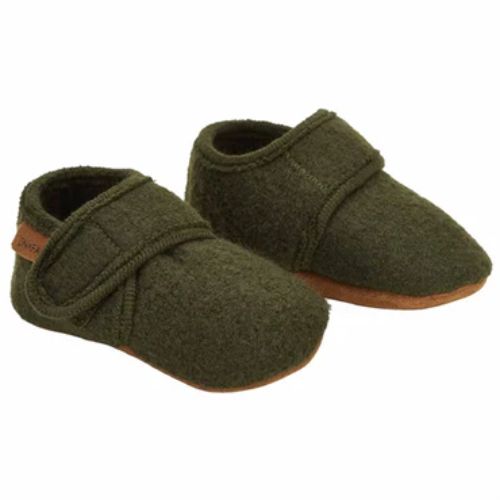 EN FANT BABY WOOL SLIPPERS  Olive 17/18