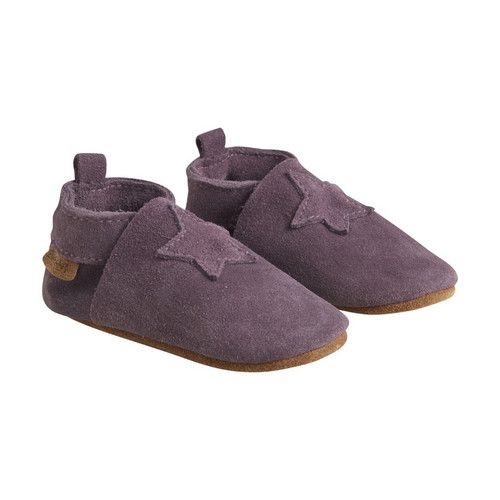 EN FANT WOOL TEDDY SLIPPERS PURPLE 18