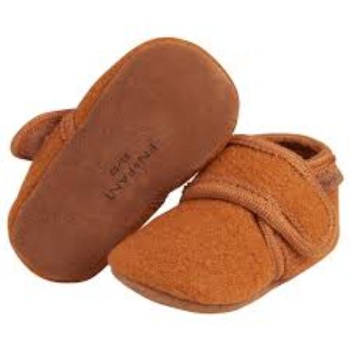 EN FANT WOOL TEDDY SLIPPERS BROWN 19
