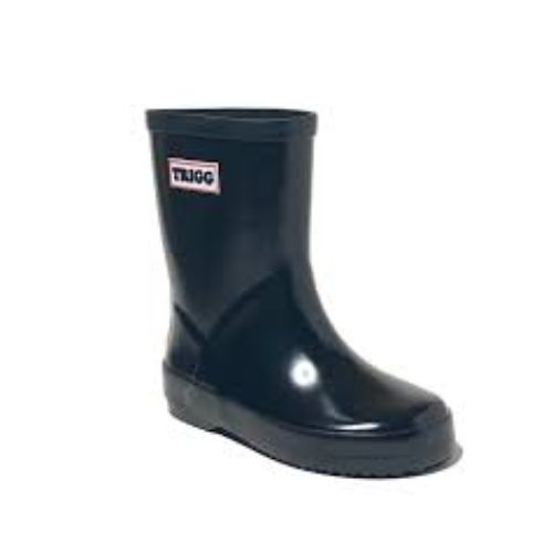 TRIGG SOLID COLOUR RAINBOOTS BLACK GLOSS 5T