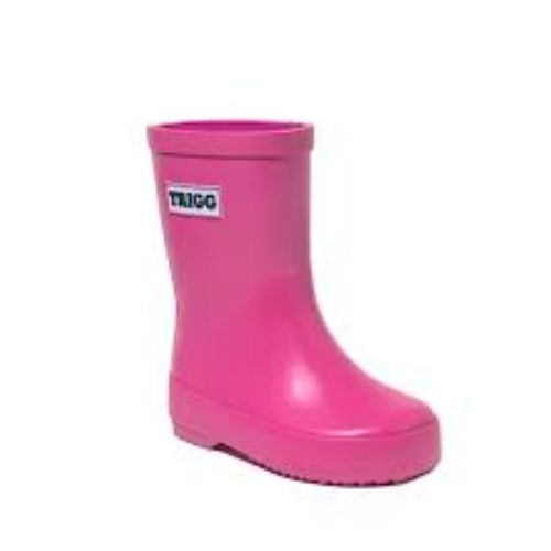 TRIGG SOLID COLOUR RAINBOOTS PINK 6T