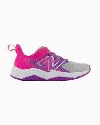NEW BALANCE RAVE RUN V2 BUNGEE LACE WITH TOP STRAP Pink Black 5T