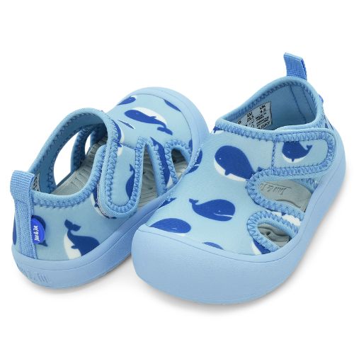 JAN &amp; JUL SUNNY BREEZE SANDAL BLUE WHALE 4T