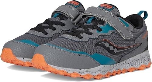 SAUCONY PEREGRINE KDZ A/C SHIELD  GREY/TEAL 2Y