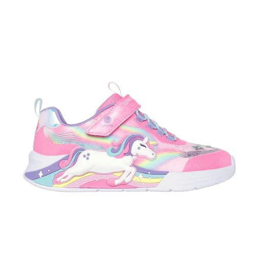 SKECHERS S LIGHT UNICORN CHASER PINK/MULTI 1Y