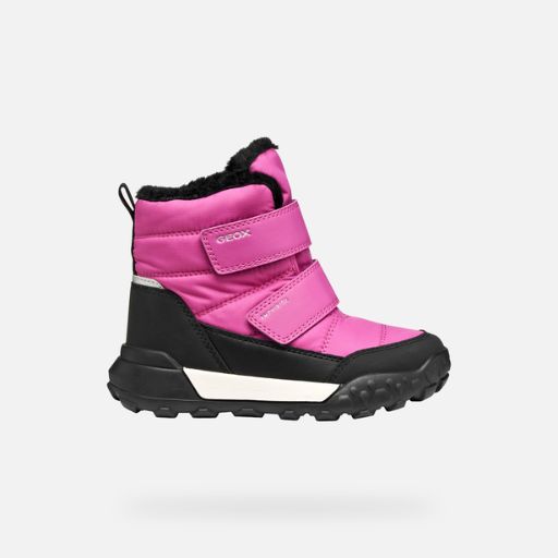 GEOX J TREKKYUP B ABX B PRINT  BLACK/FUCHSIA 8T