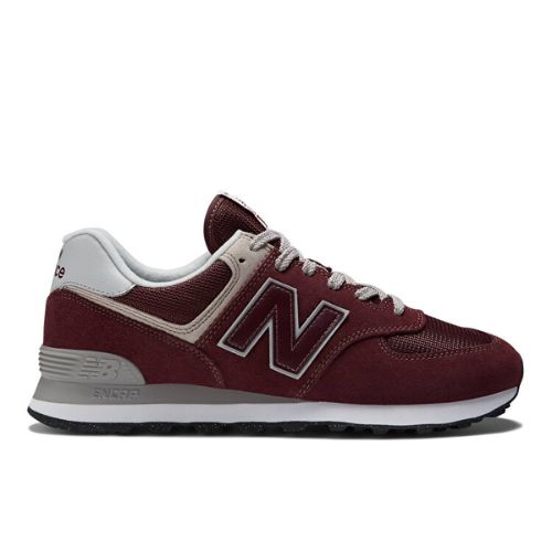 NEW BALANCE 574 TIE UP LACES BROWN RED 4Y