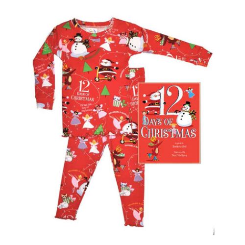 BOOKS TO BED PAJAMA SET WITH BOOK LITTLE RED RIDING HOOD 2