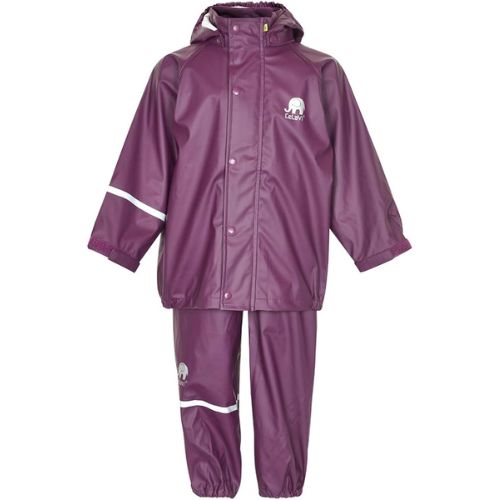 CELAVI RAIN JACKET WITH FLEECE WINE 100-3/4Y