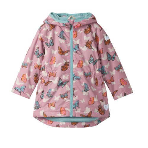 HATLEY RAIN JACKET PINK POP-OUT BUTTERFLIESS 2