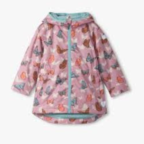 HATLEY RAIN JACKET PINK POP-OUT BUTTERFLIESS 3