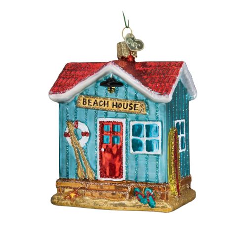 Little Blue House Holiday Ornament