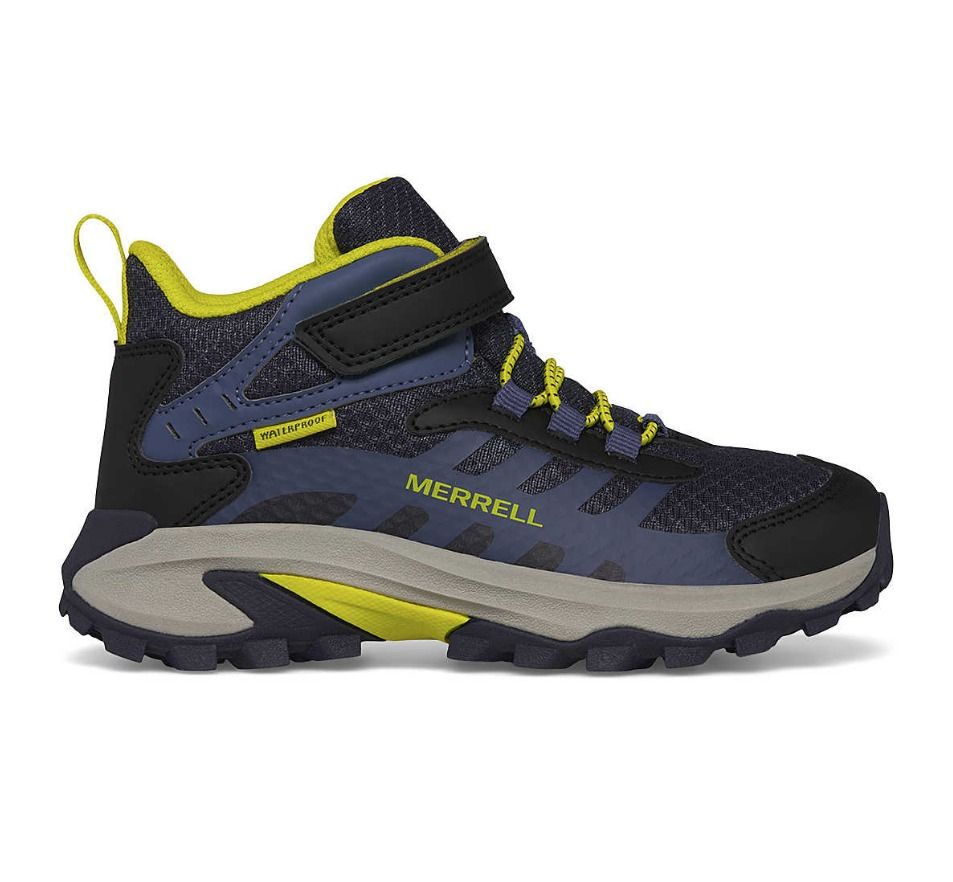 MERRELL MOAB SPEED MID AC WP HIKERS, Color: NVHIVZ, Size: 11K