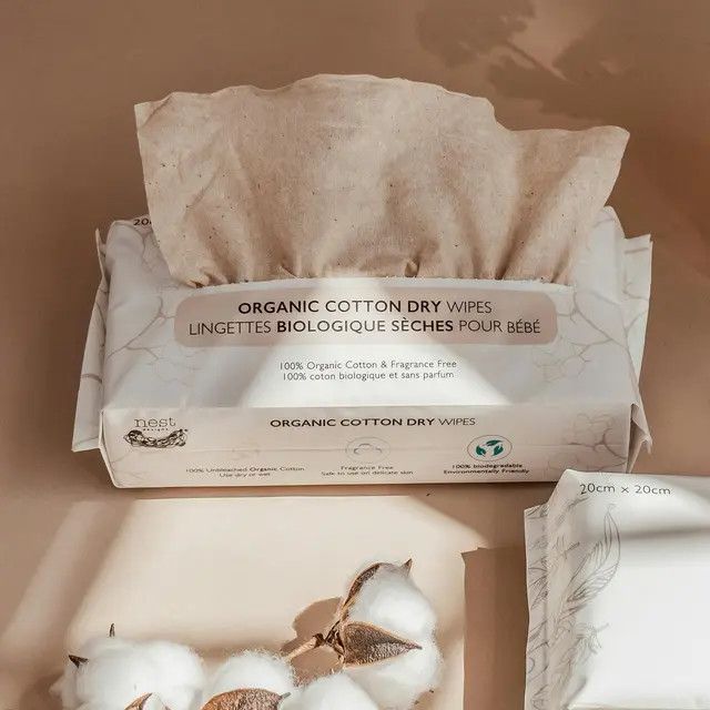 NEST COTTON DRY BABY WIPES