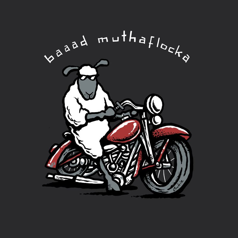 Flockers | Baaad MuthaFlocka | Metal Wall Sign