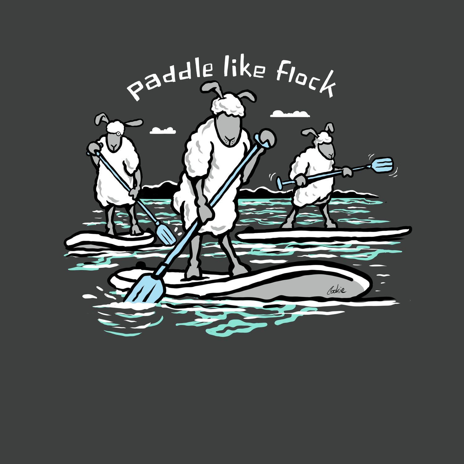 Flockers | Paddle Like Flock - SUP | Metal Signs | METFL06