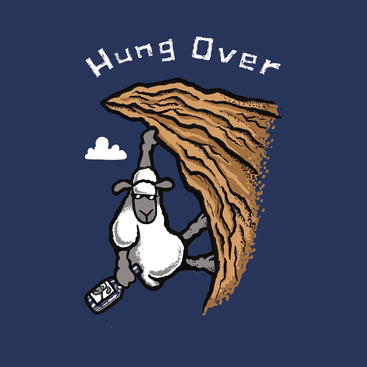 Flockers | Hung Over | Metal Wall Sign
