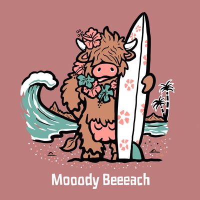 Flockers | Mooody Beeeach | Metal Wall Sign