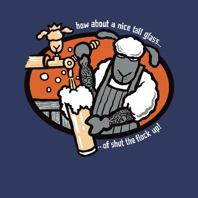 How About a Nice Tall Glass... | Metal Cave Sign | Flockers