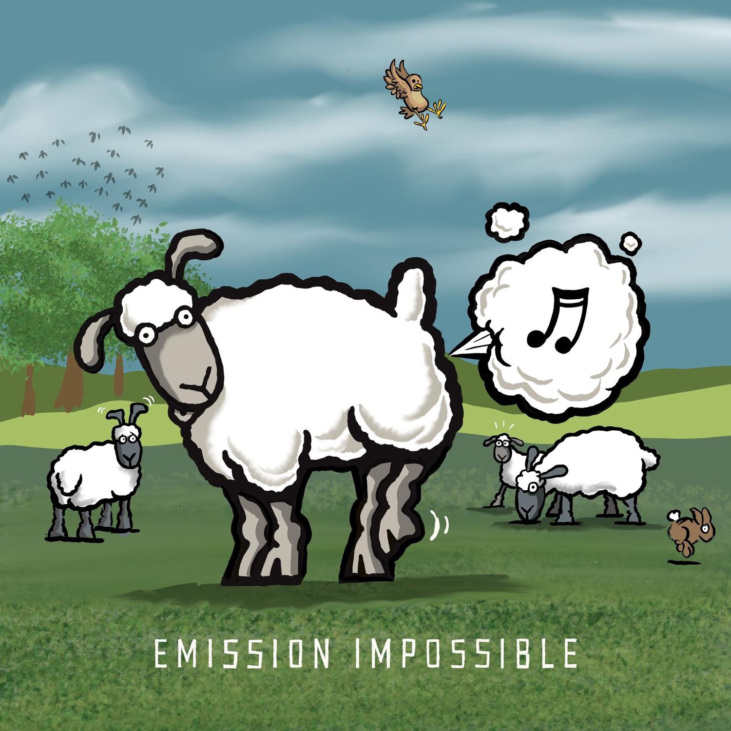 Flockers | Emission Impossible | Metal Wall Sign