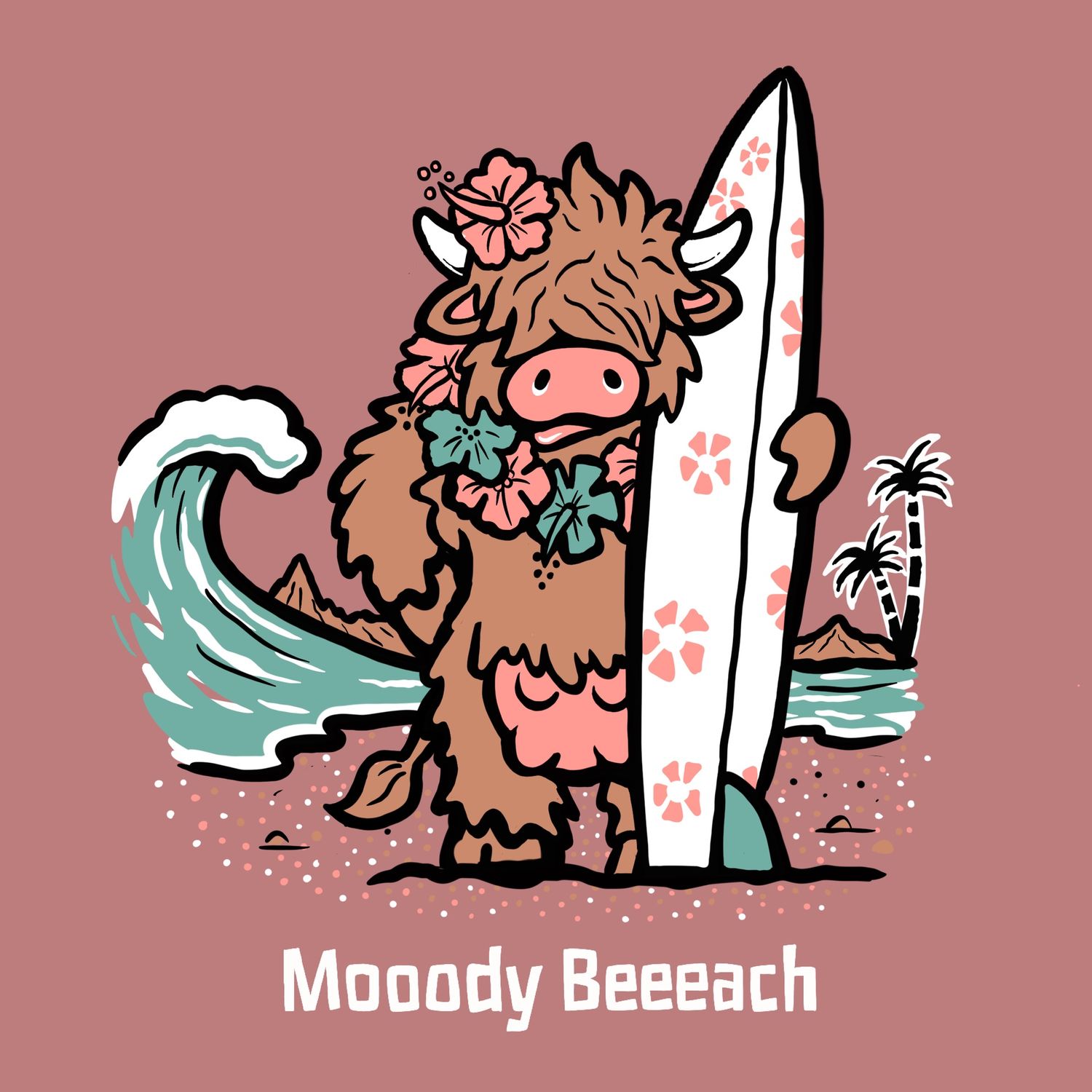Flocker | Mooody Beeeach | Clock | CLOM06