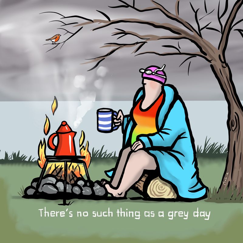 Flockers | Grey Day | Greetings Cards | GCKM13