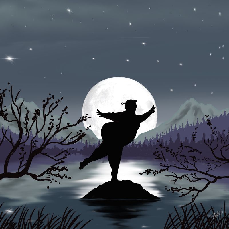 Flockers | Moon Dance | Greetings Card | GCKM04