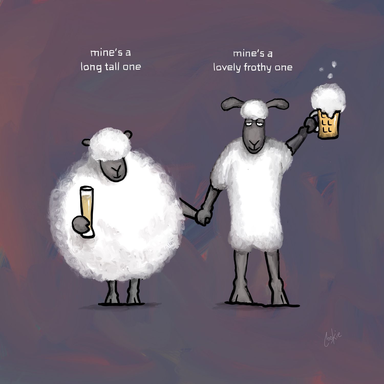 Flockers | Frothy one! | Greetings Card | GCFL43