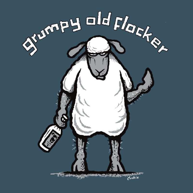 Flockers | Grumpy Old Flocker | Greetings Card | GCFL01