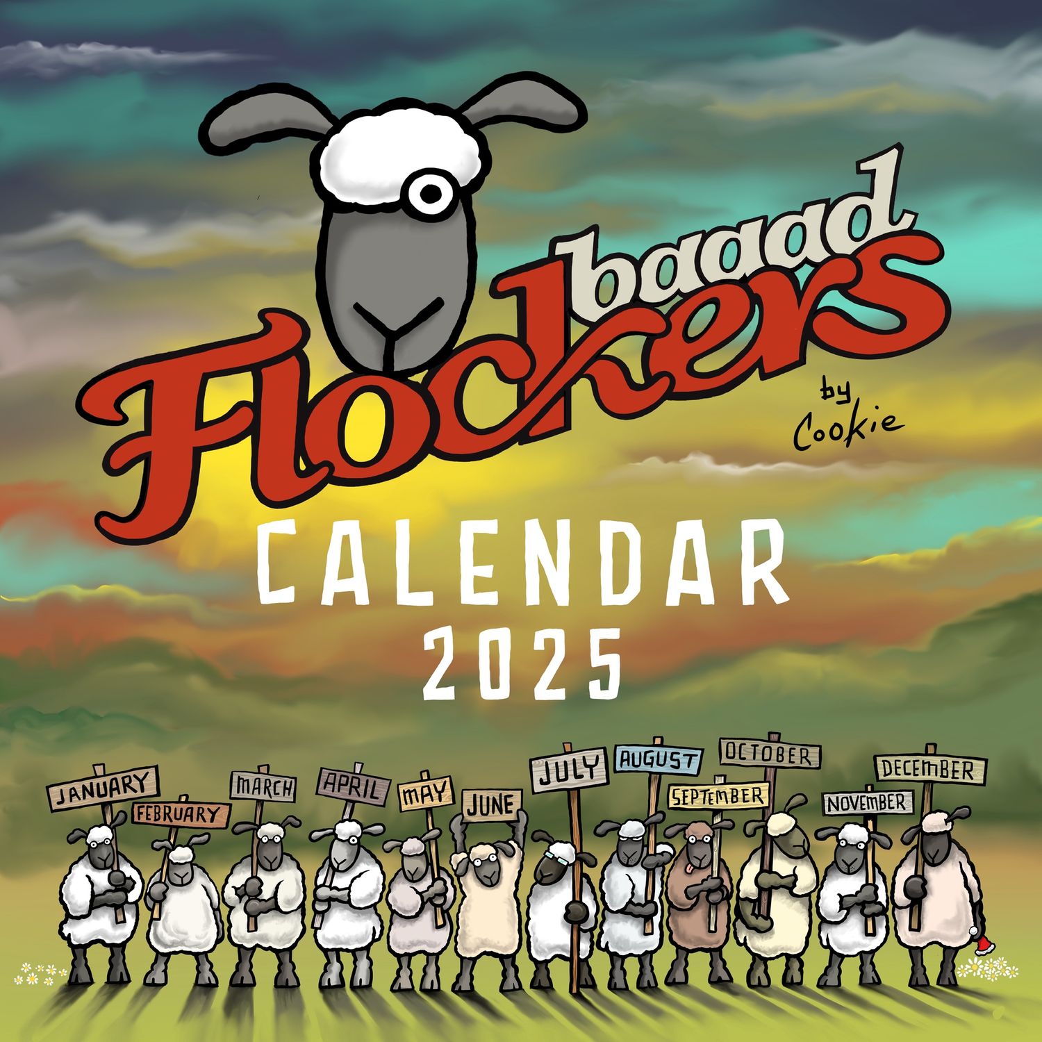 Flockers | A4 Wall Calendar 2025 |