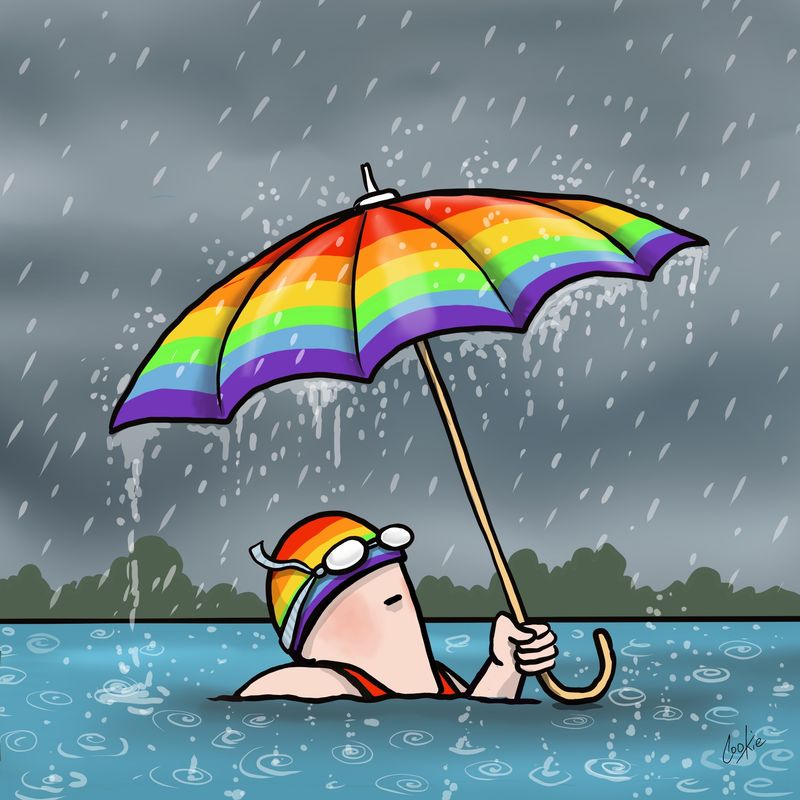 Flockers | Wet As it Gets | Greetings Card | GCKM18