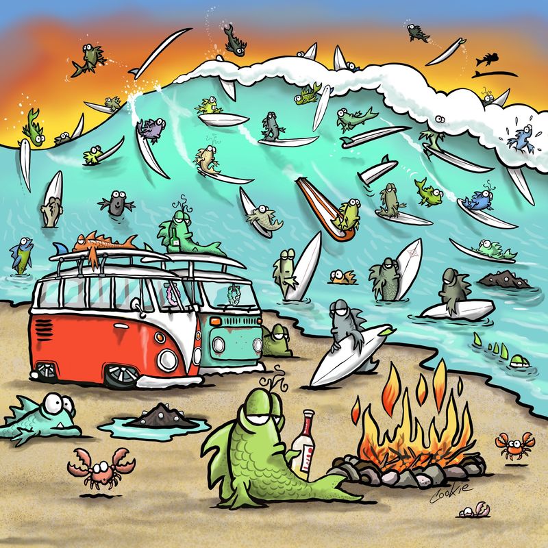 Flockers | Shoal to Shoal | Greetings Card | GCC12