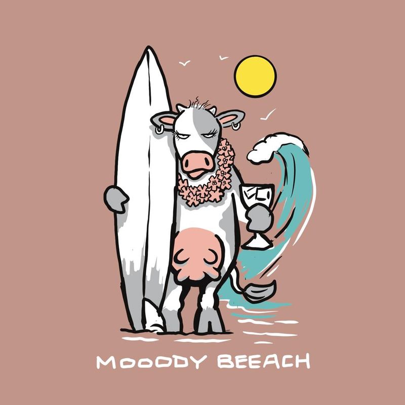 Flockers | Mooody Beeeach | Car Sticker | STM05