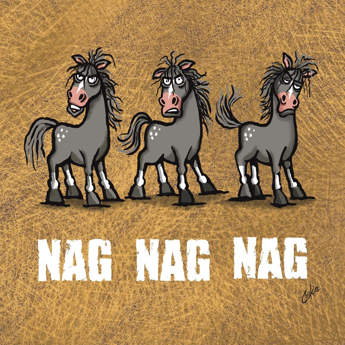 Flockers | Nag Nag Nag | Car Sticker | STM11