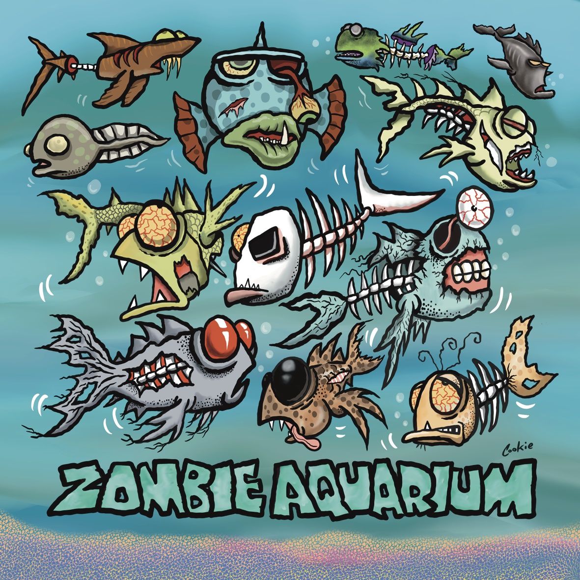 Flockers | Zombie Aquarium | Car Stickers | STCC16