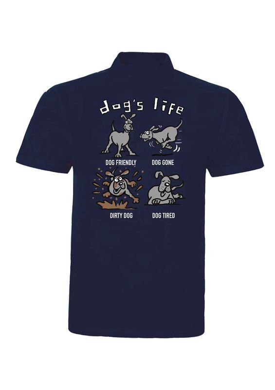 Flockers | Dog&#39;s Life | short Sleeved Polo Shirt